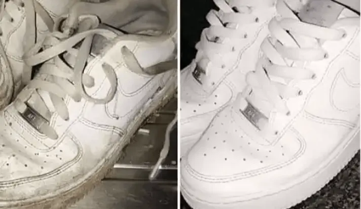 Synoshi Pro Before After — White Shoes Results